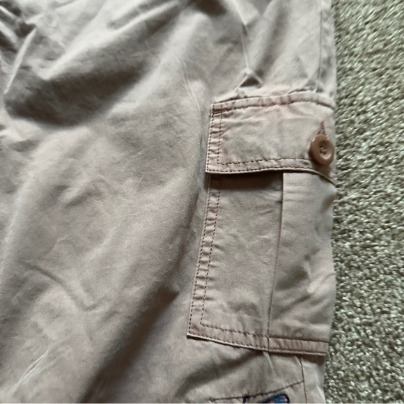 Sundance Vivant Mauve Flower Embroidered Cargo Joggers Women’s Size P12 Boho NWT - Picture 8 of 16